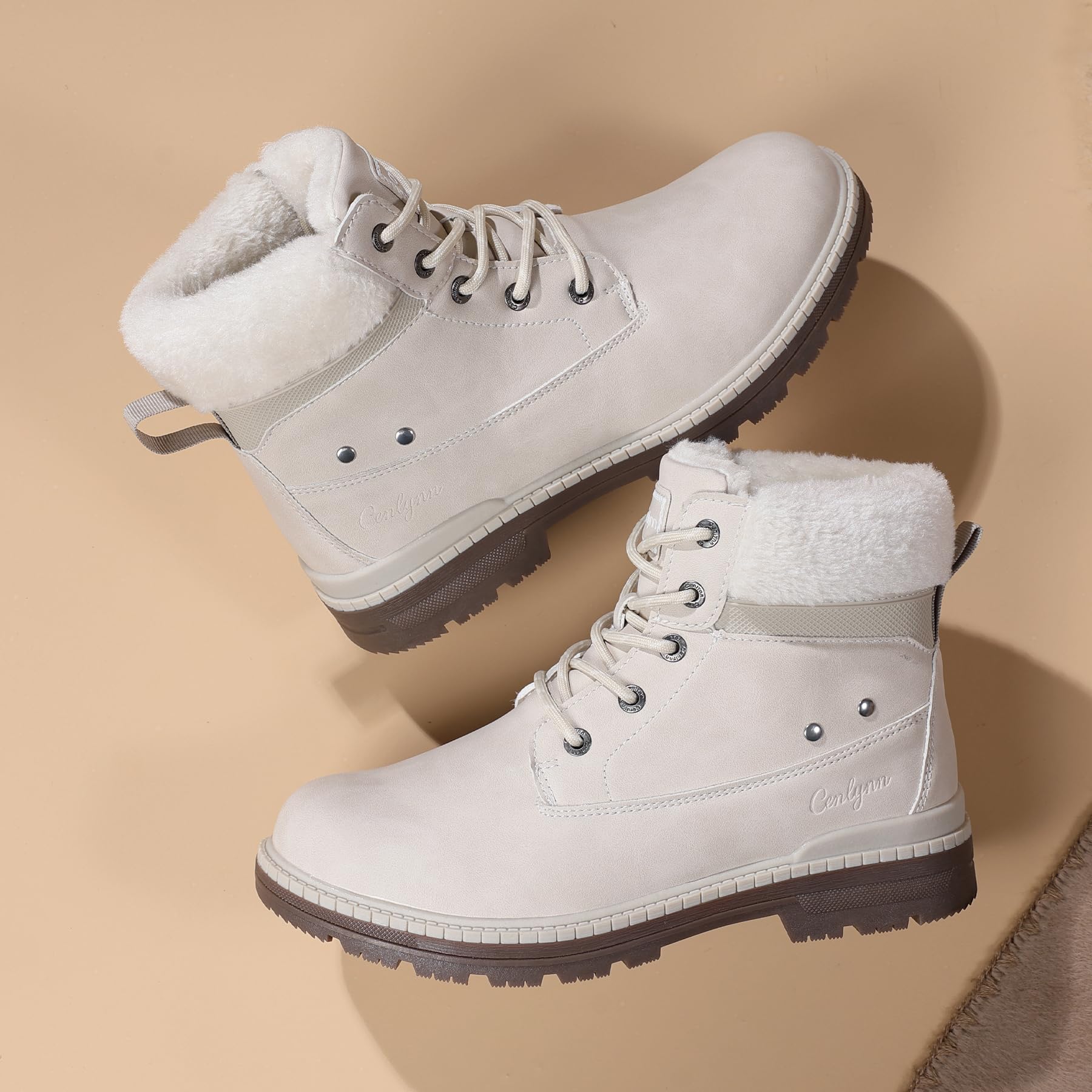 Damen Winterstiefel Winterschuhe Warm Gefütter Schneestiefel Bequem Rutschfeste Winter Schuhe
