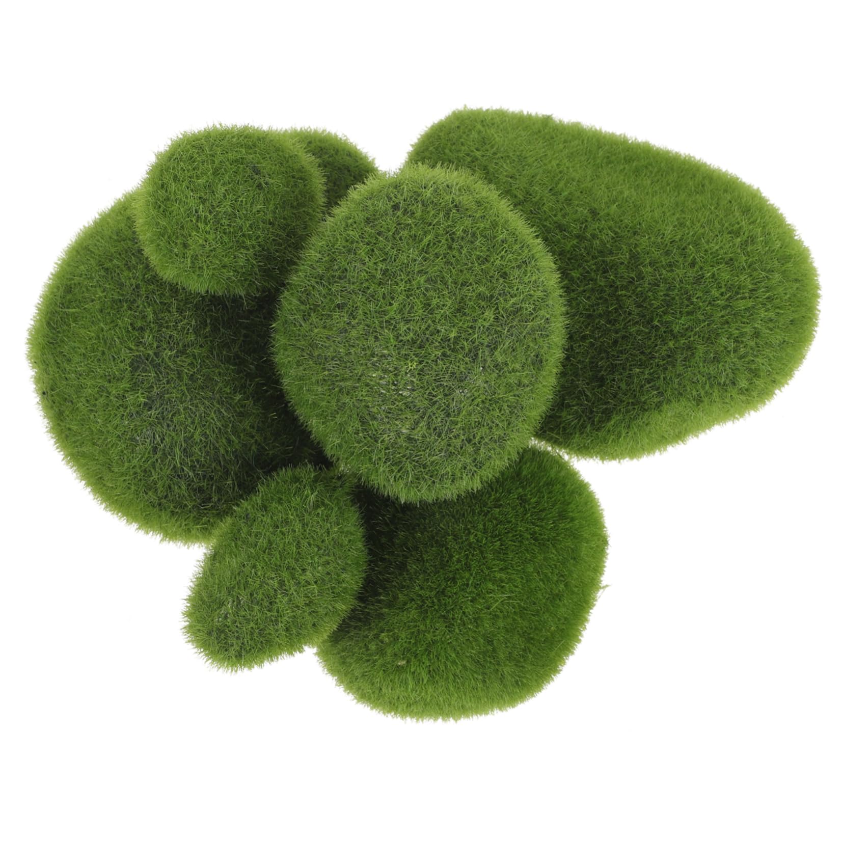 FUNOMOCYA Artificial Mossy Stone Set 6 Pieces for Bonsai Decoration Plant Wall Accessories Background Wall Decor for Home