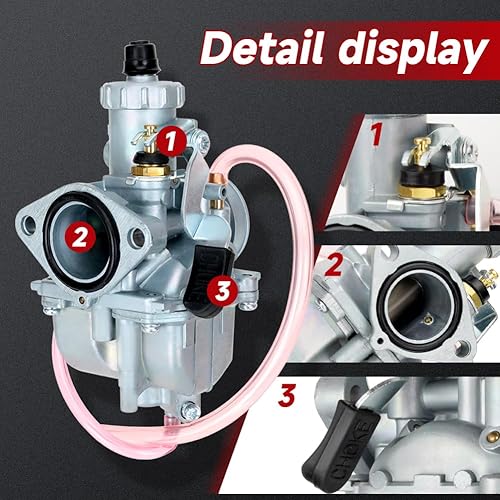 Miniatura 8 de FVRITO VM22 - Conjunto de acelerador de carburador de 1.024 in Kit de chorros principales para Predator 212cc 224cc 196cc Non Hemi Coleman CT200U