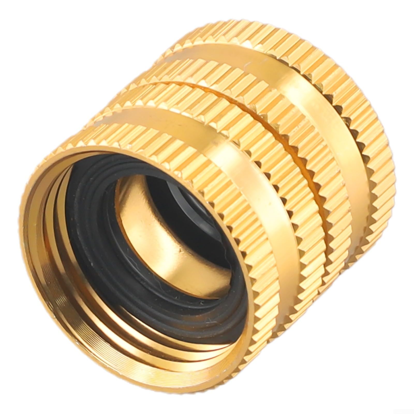 Female to Female Garden Hose Connector Strong Aluminium Design for 3/4 Threaded Hoses