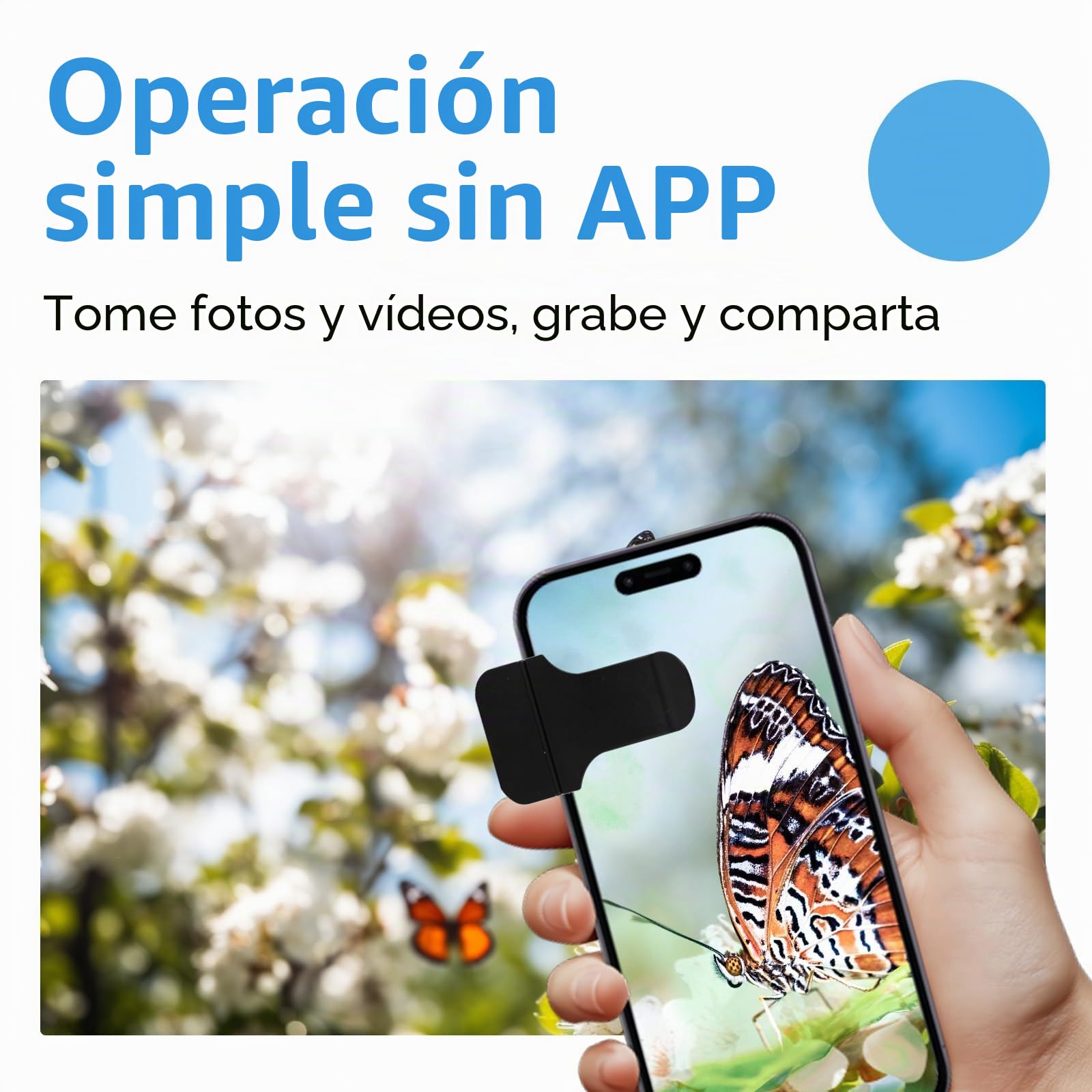 Microscopio para teléfono móvil, 200 microscopios USB con LED, mini microscopio para cámara de smartphone, HD Digital Microscopio con CPL para Explore Micworld Digitales, compatible con