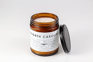North Carolina State Candle - Rambling Caravan - Soy/Coconut Wax, Cotton Wick, Phthalate Free (7oz) - Fraser Fir