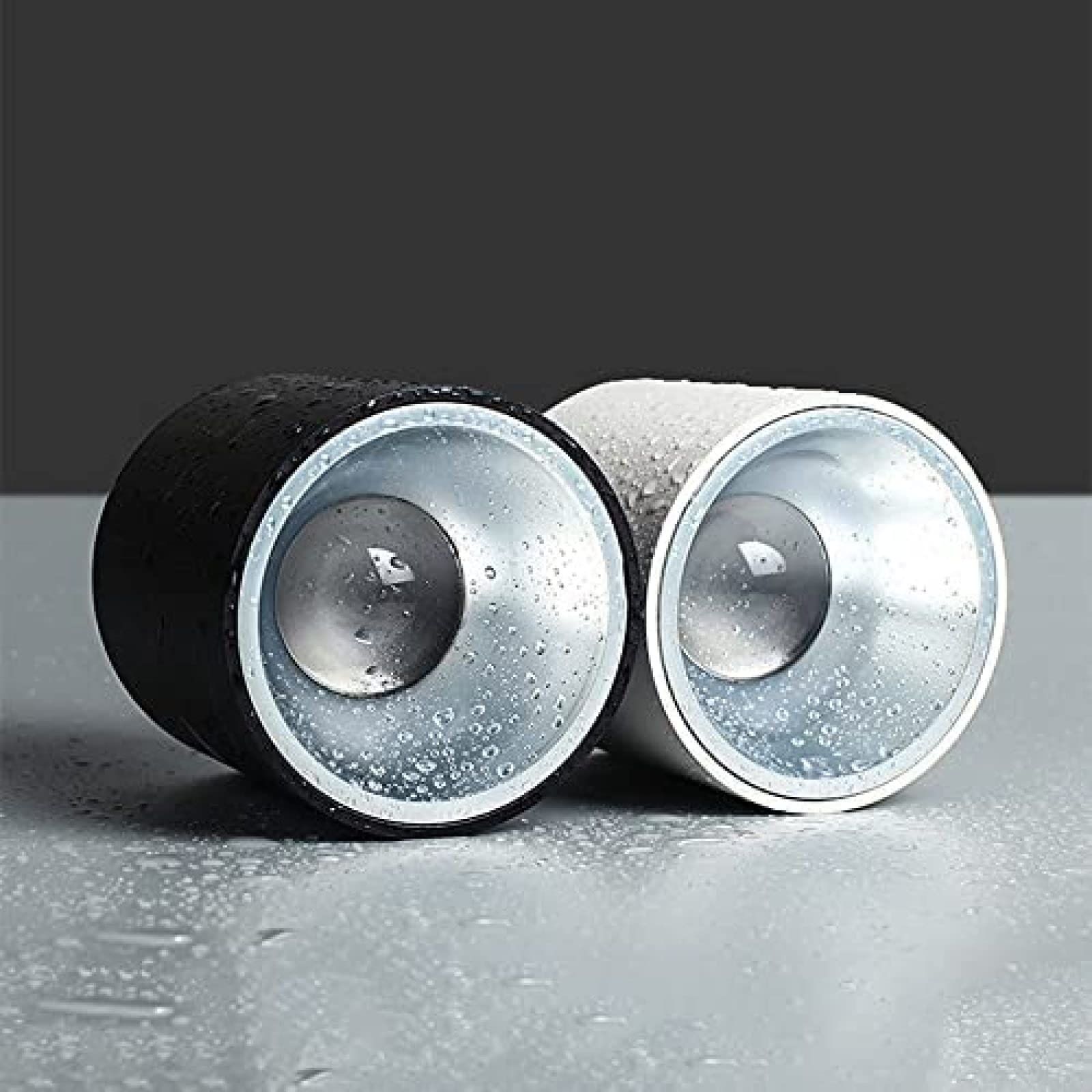 Foco de techo IP65 Foco empotrable LED montado en superficie Iluminación puntual, Focos empotrables de techo para baño impermeables, Focos direccionales de 2 piezas para pasillo de balcón d