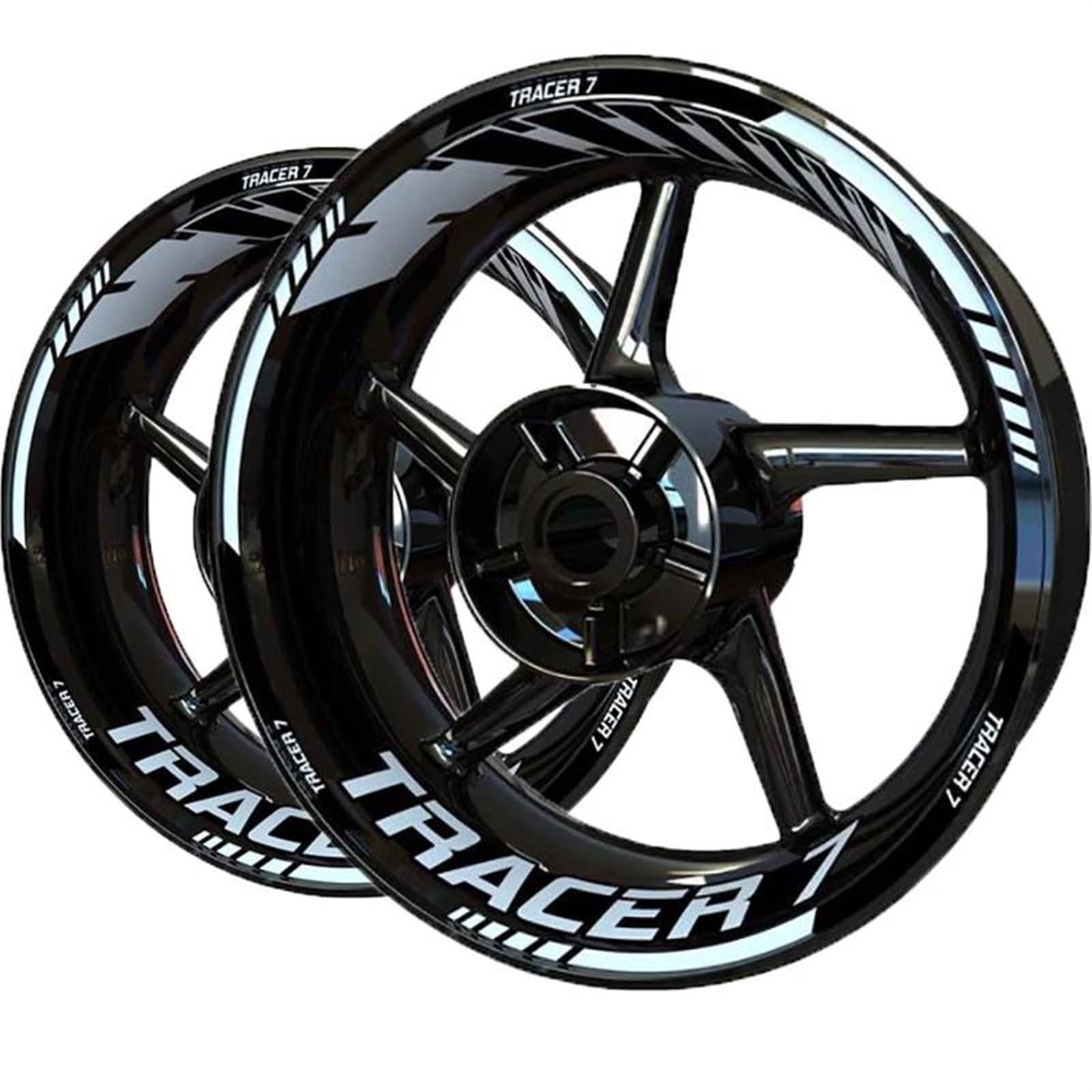 Motorcycle Wheel Stickers Night Reflective Decorative Rim for Yamaha for Tracer 9 7 900 700 Gt Decorative(Color9)