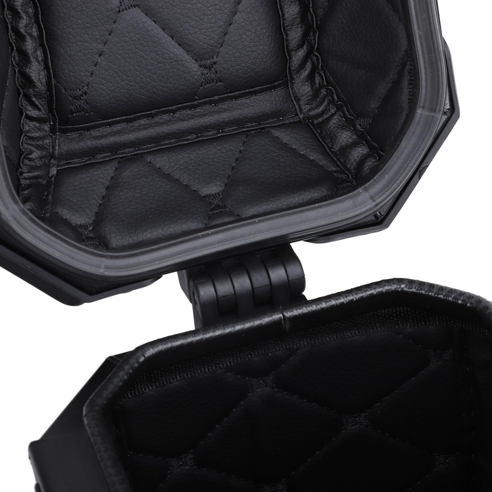 Dioche Valise Latérale de Moto en Alliage d'aluminium 18L-boîte de Sacoche Rigide avec Serrure et Poignée pour Le Rangement des Bagages du Casque (Black)