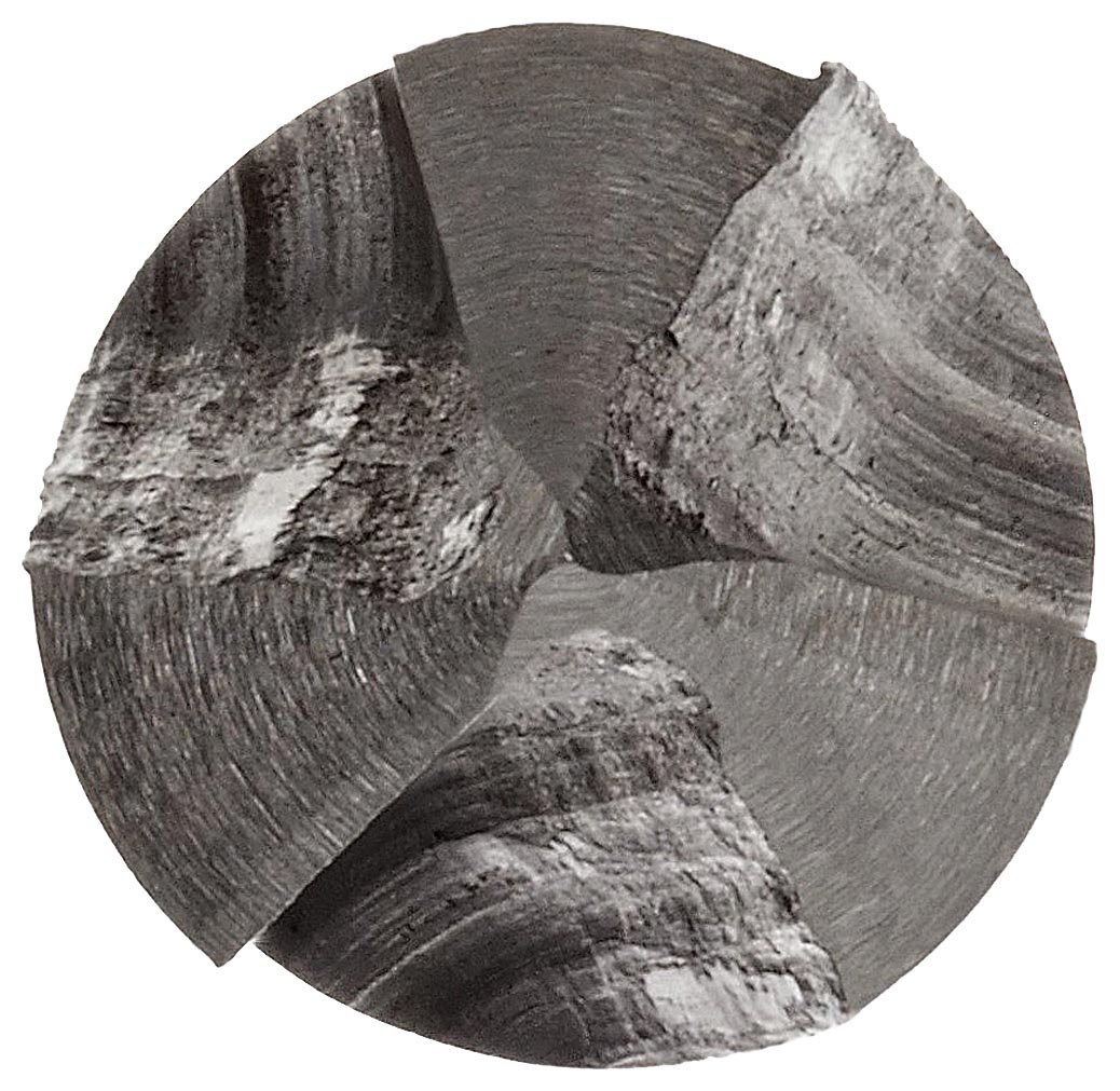 Chicago Latrobe 213 High-Speed Steel Countersink, Black Oxide Finish, 3 Flutes, 90 Degrees, Round Shank, 3/8