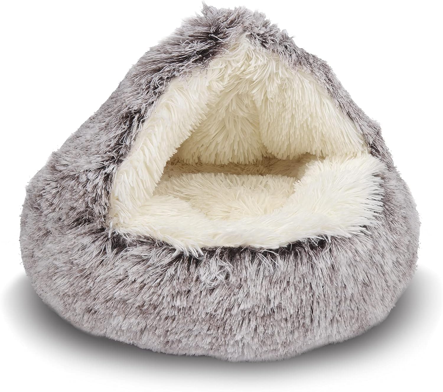 SHJOEE Flauschig Hundebett Muschelform Katzenbett Warm Tierbett Haustierbett Waschbar Hundesofa Katzensofa Plüsch Hundekorb Katzenkorb Weich Hundekissen Katzenkissen Gemütlich Hunde Katzen Schlafplatz