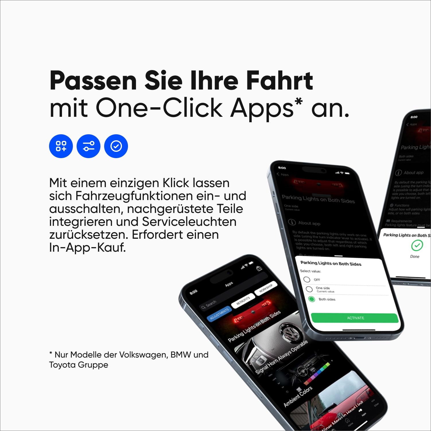 OBDeleven Pro Edition: Professionelles obd2 diagnosegerät Scan-Werkzeug der nächsten Generation zum Fehlerauslesen mit Bluetooth. Für Android und iOS iPhone