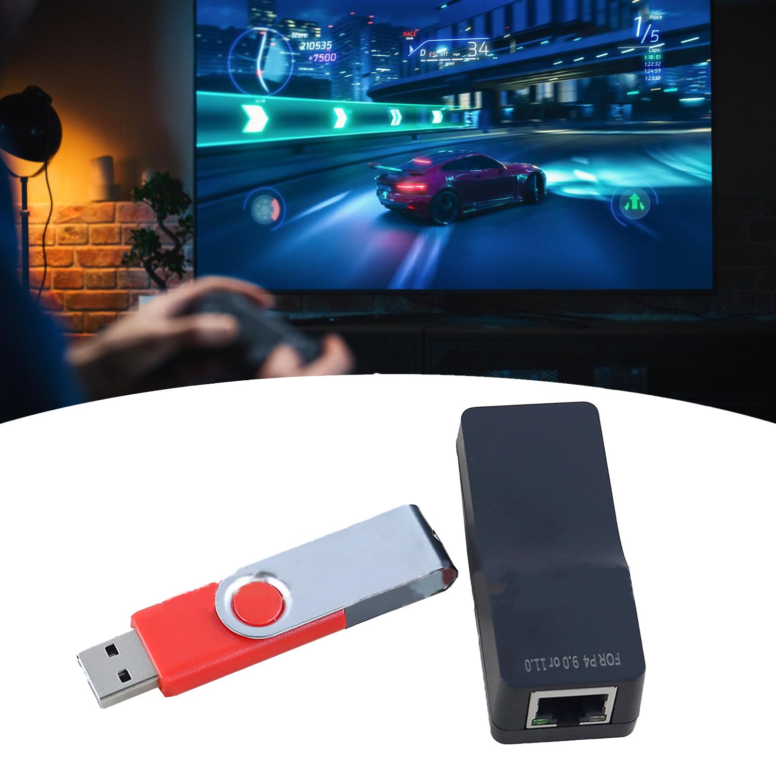Outil de réparation pour boutons 9.0 11.0, Dongles USB, adaptateur USB avec câble Ethernet C, accessoires de jeu