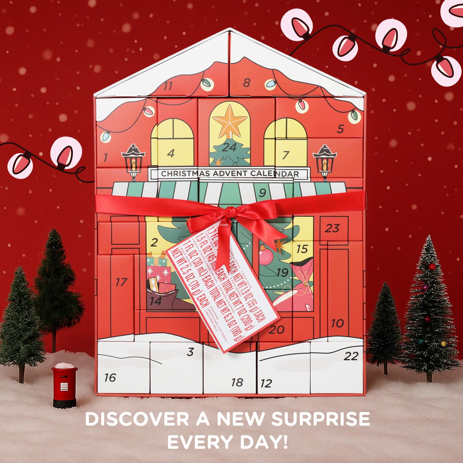 Calendario de Adviento 2025, regalos para mujeres, 24 piezas, regalos de baño y spa corporal, cuidado personal, calendario de Adviento, kit de cuenta regresiva para mujeres