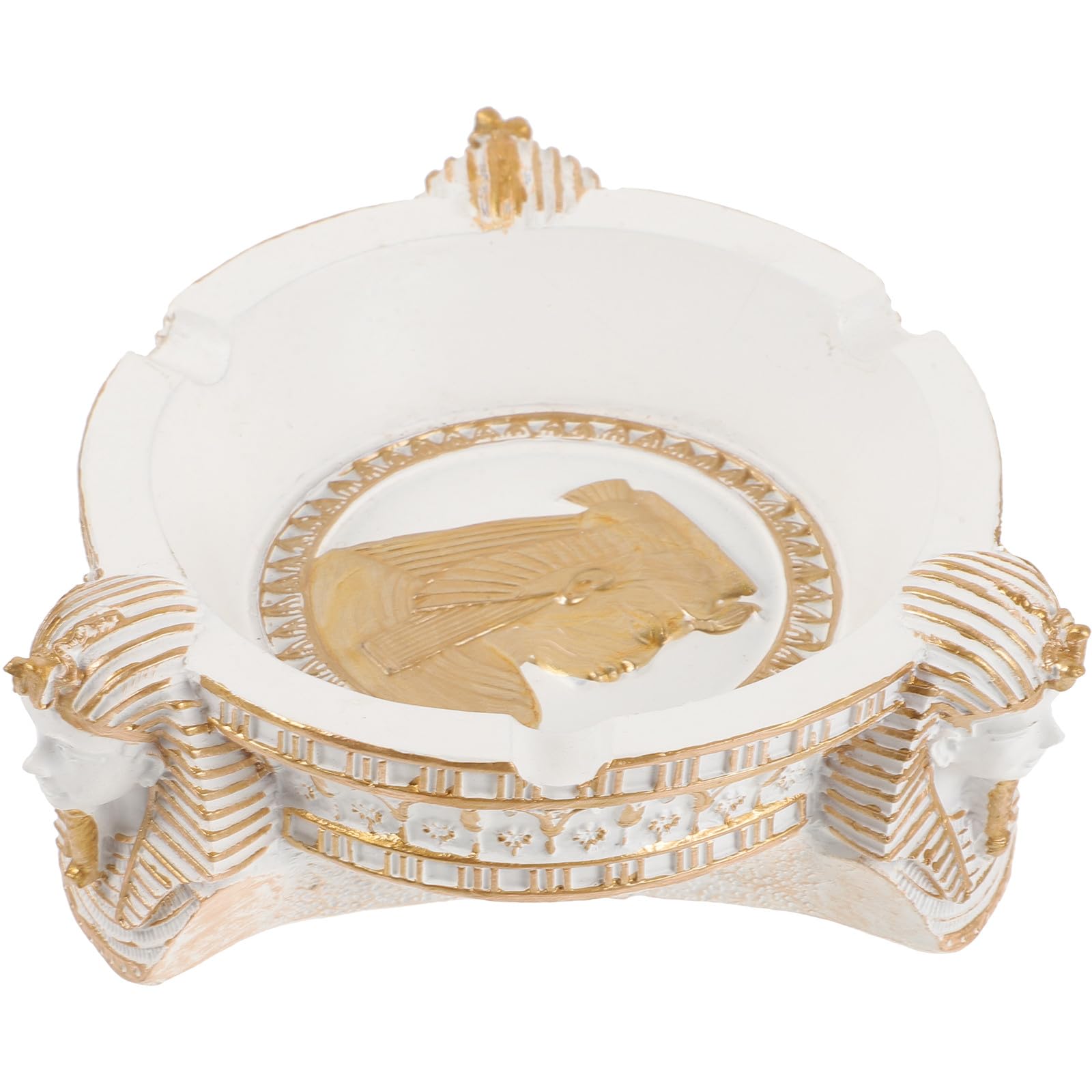 Cendrier compact blanc Beavorty anti-basculement pour garder un espace propre