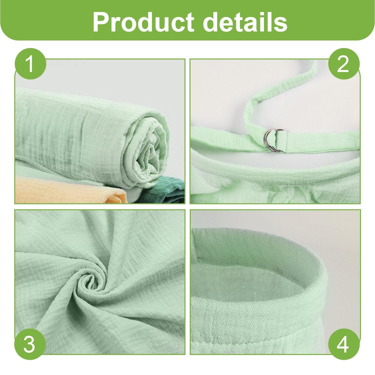 OODJVN 1 Piece Of Out-Of-Home Nursing Gauze, Cotton Breathable Nursing Shawl, Adjustable Multifunctional Nursing Towel - Image 3