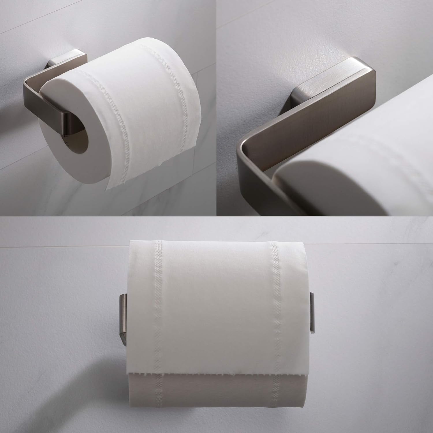 KRAUS Stelios Bathroom Toilet Paper Holder, Brushed Nickel Finish, KEA-19929BN