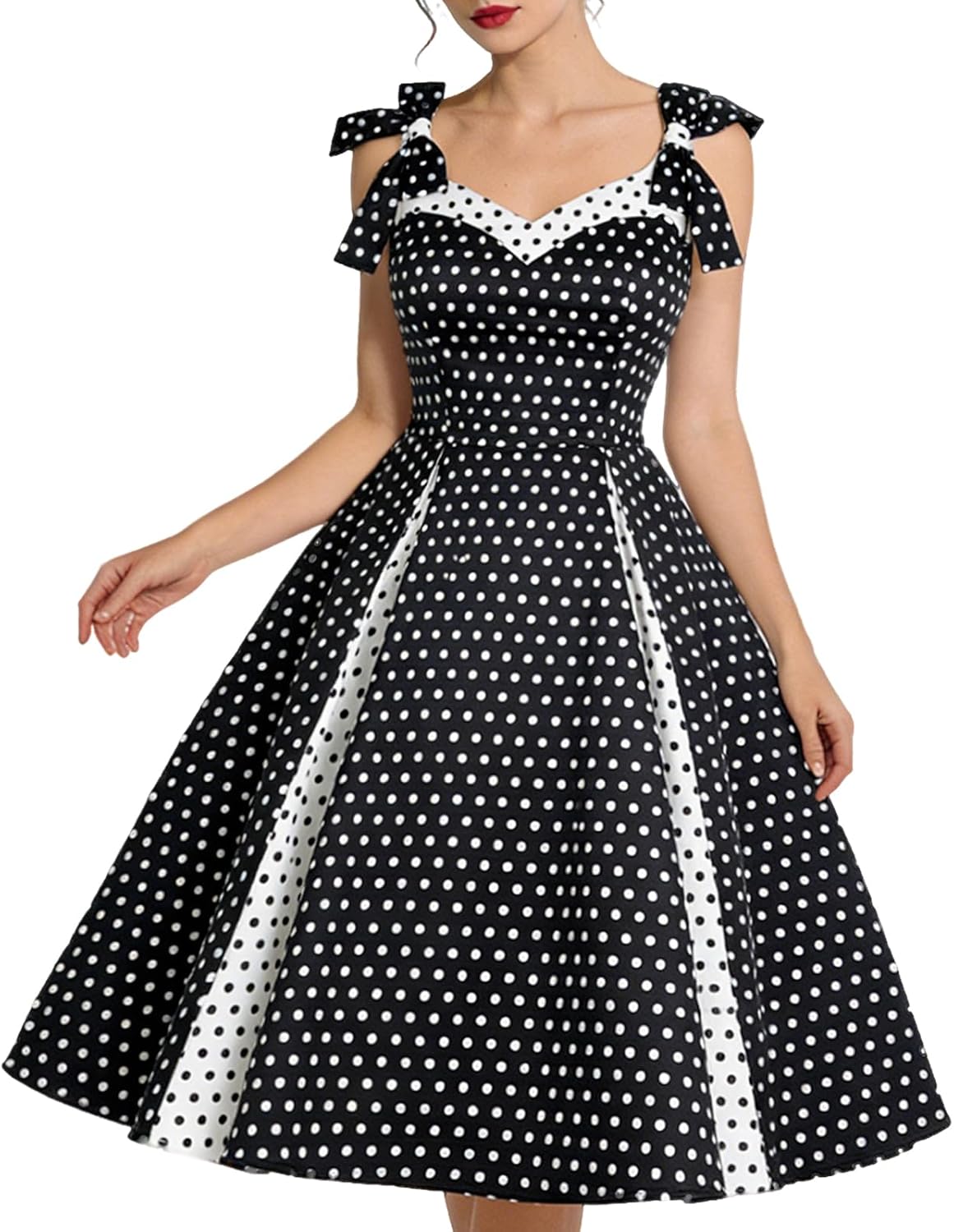 Women’s 1950s Dresses Sleeveless Tea Party Vintage Cocktail Swing Dress