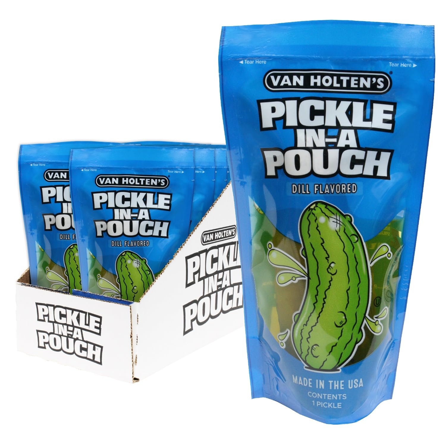 Unknown Großes Paket Gurken Dill 12 PickleInAPouch Van Holten : Amazon ...