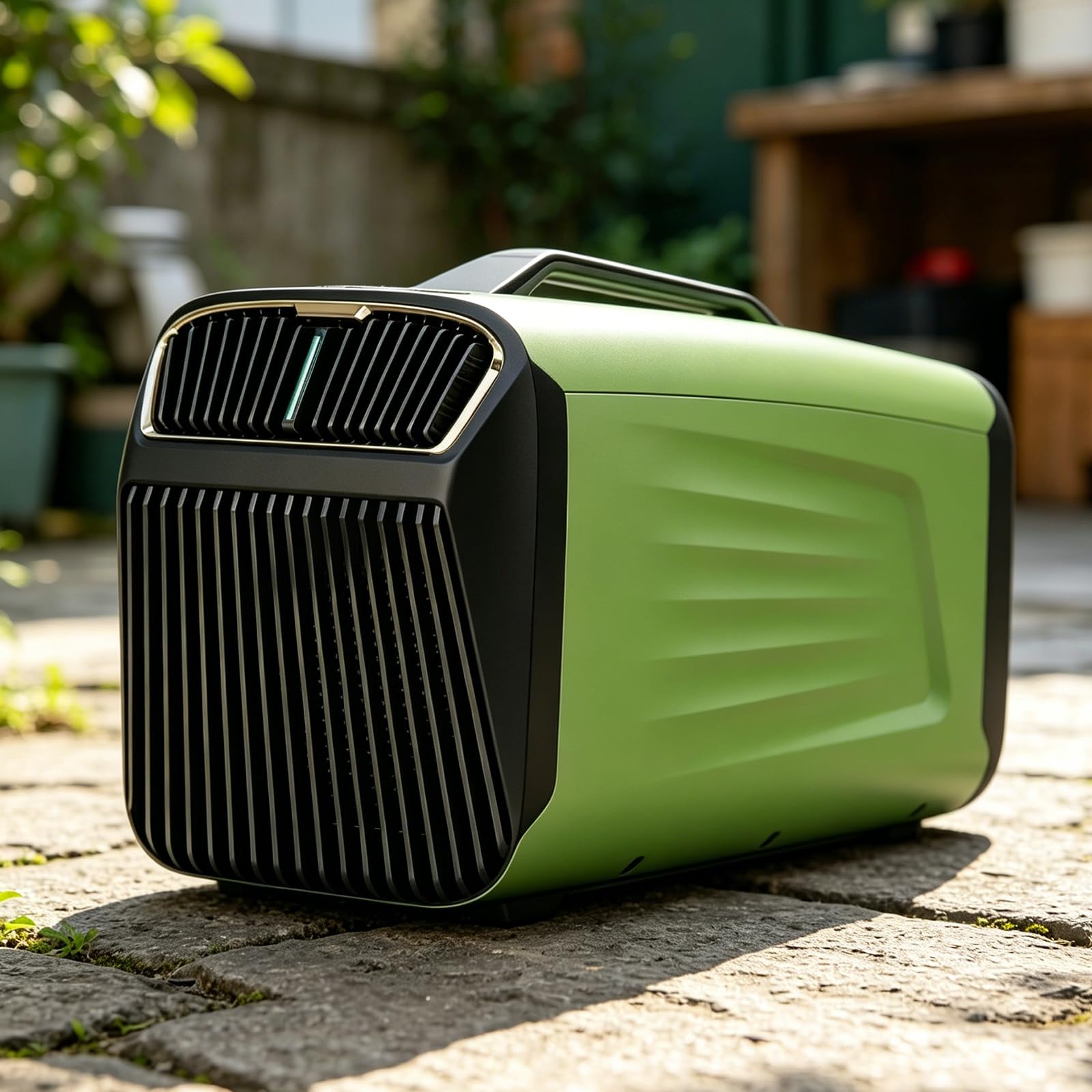 URJWAN Portable Camping Air Conditioner for Tent,400W Consumption Quiet Tent AC Unit Coolings up to 300 Sq. Ft. for Camping, Truck, RV, Van, Car Cooling, Outdoor or Indoor Use Green