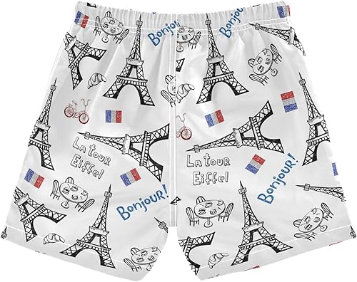 Miniatura 6 de París Torre Eiffel Niños Bañador Bañador Niños Bañador Niños Bañadores Pantalones Cortos Natación