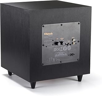 Klipsch Reference R-8SW Surround Subwoofer, 150 Watts Peak Power (Brushed Black Vinyl, 8-Inch)