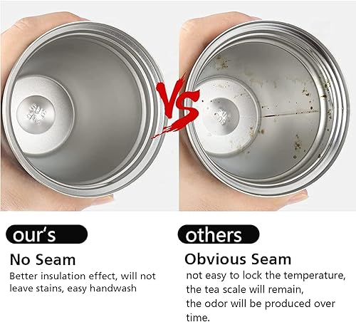 Miniatura 9 de KETIEE Juego de 2 tazas de viaje de 12 onzas, taza de café de viaje aislada para llevar, vaso de café, tazas de café reutilizables con tapa, taza de