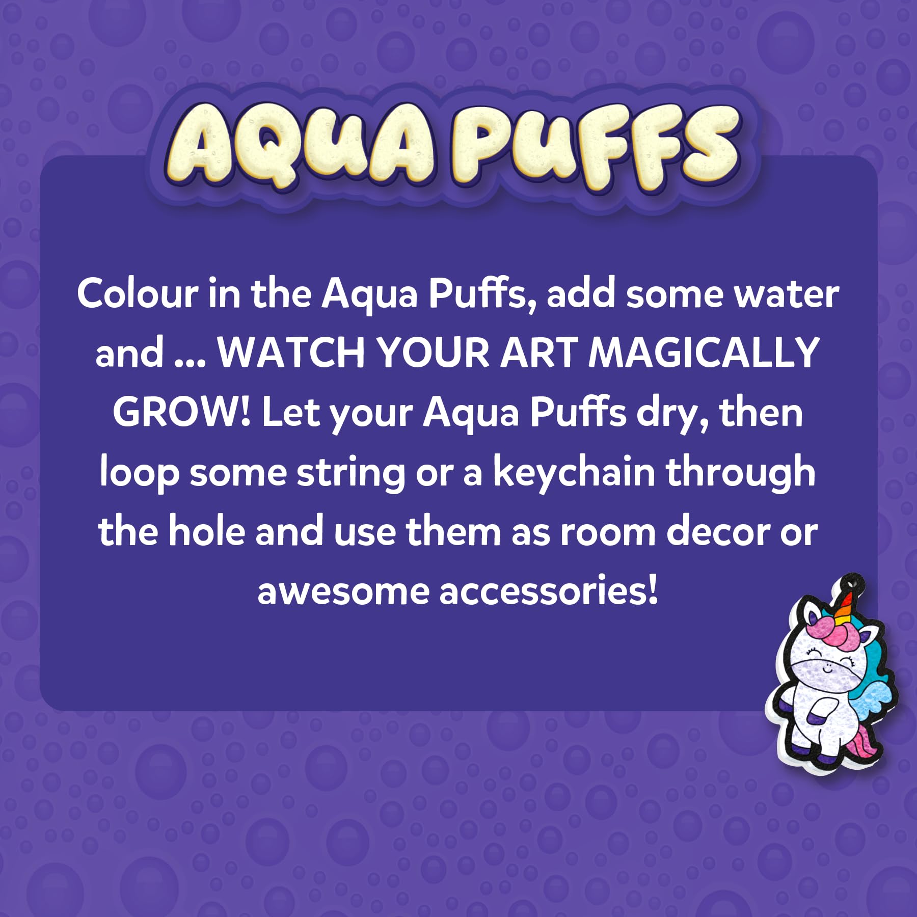 Skillmatics 3D Art Kit - Aqua Puffs Princesses & Unicorns, Mess-Free Painting Craft for Kids, DIY Colour & Inflate Activity, Travel Toys & Creative Gifts for Girls & Boys Ages 4, 5, 6, 7, 8, 9, 10 - Image 8 thumbnail