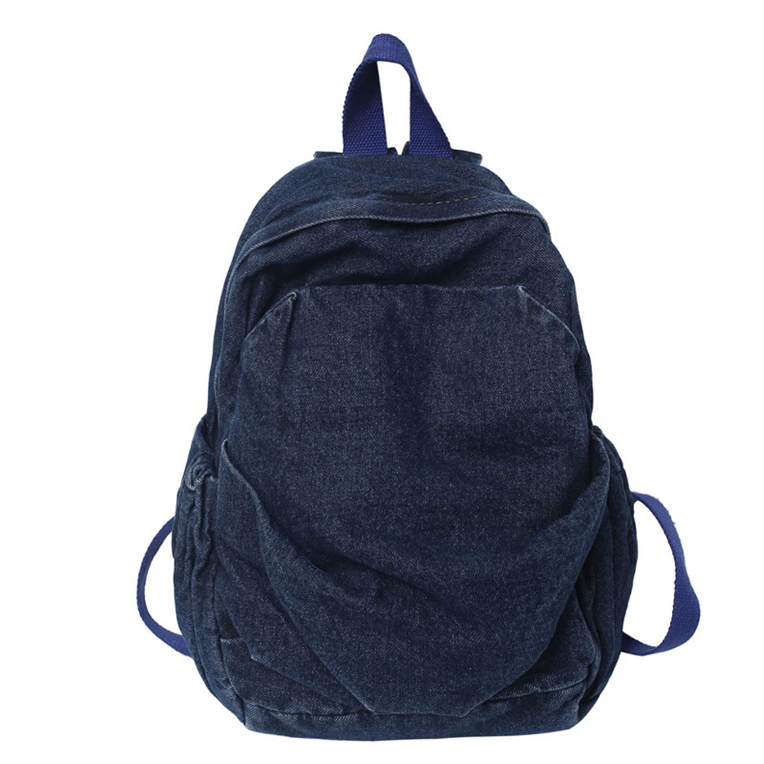MaxxCloud Vintage Denim Laptop Backpack Casual Canvas Daypack Handbag Purse Lightweight Rucksack Shoulder Bag