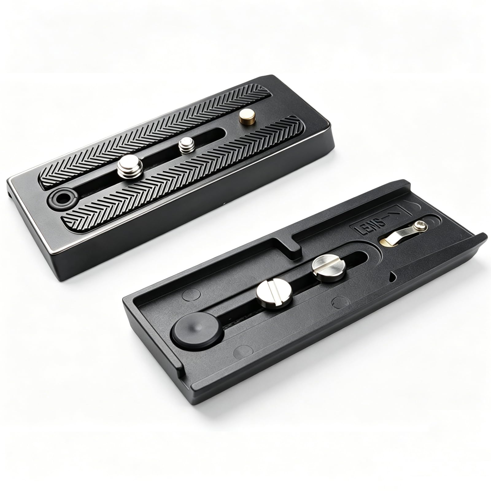 Andoer Ander opiastra a sgancio rapido fotocamera treppiede clip di trigger rapido adattatore con piastra di innesco rapido compatibile con testa Manfrotto 501 500Ah 701HDV 503HDV Q5 (# 1)