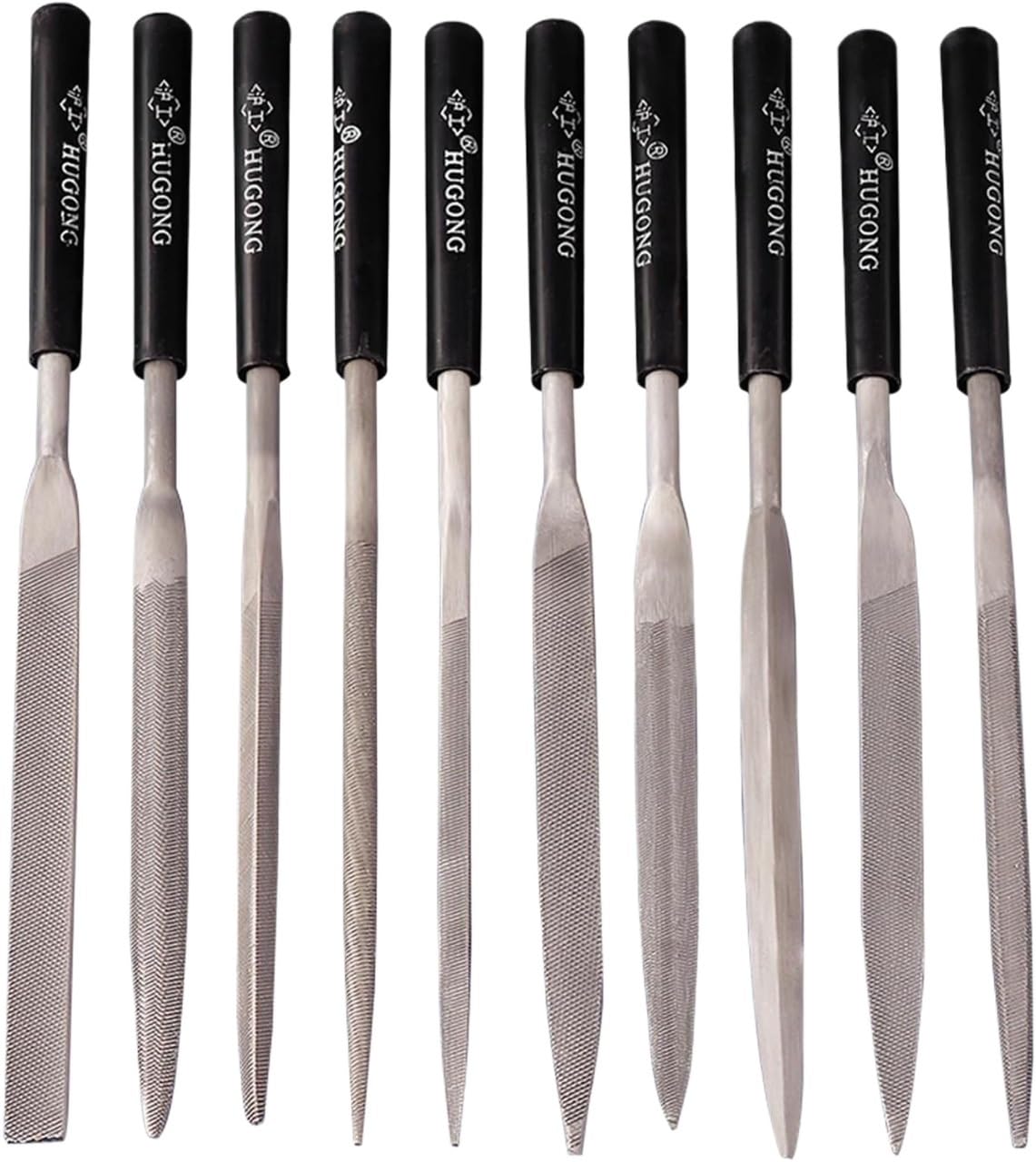 Ensemble de limes fines et polyvalentes pour sculpter l'acier et le bois à l'atelier