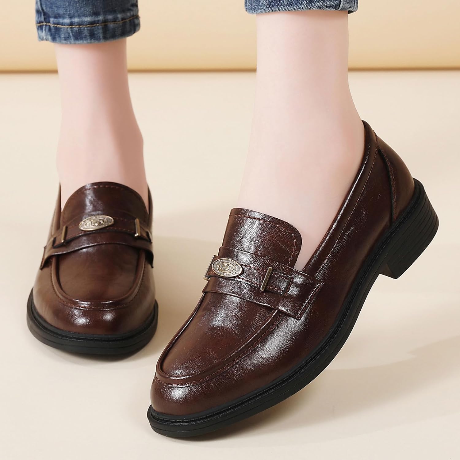 Loafers for Women Non Slip Work Shoes for Womens Penny Loafers & Slip-Ons Ladies Comfortable Business Professional Flats - Image 9