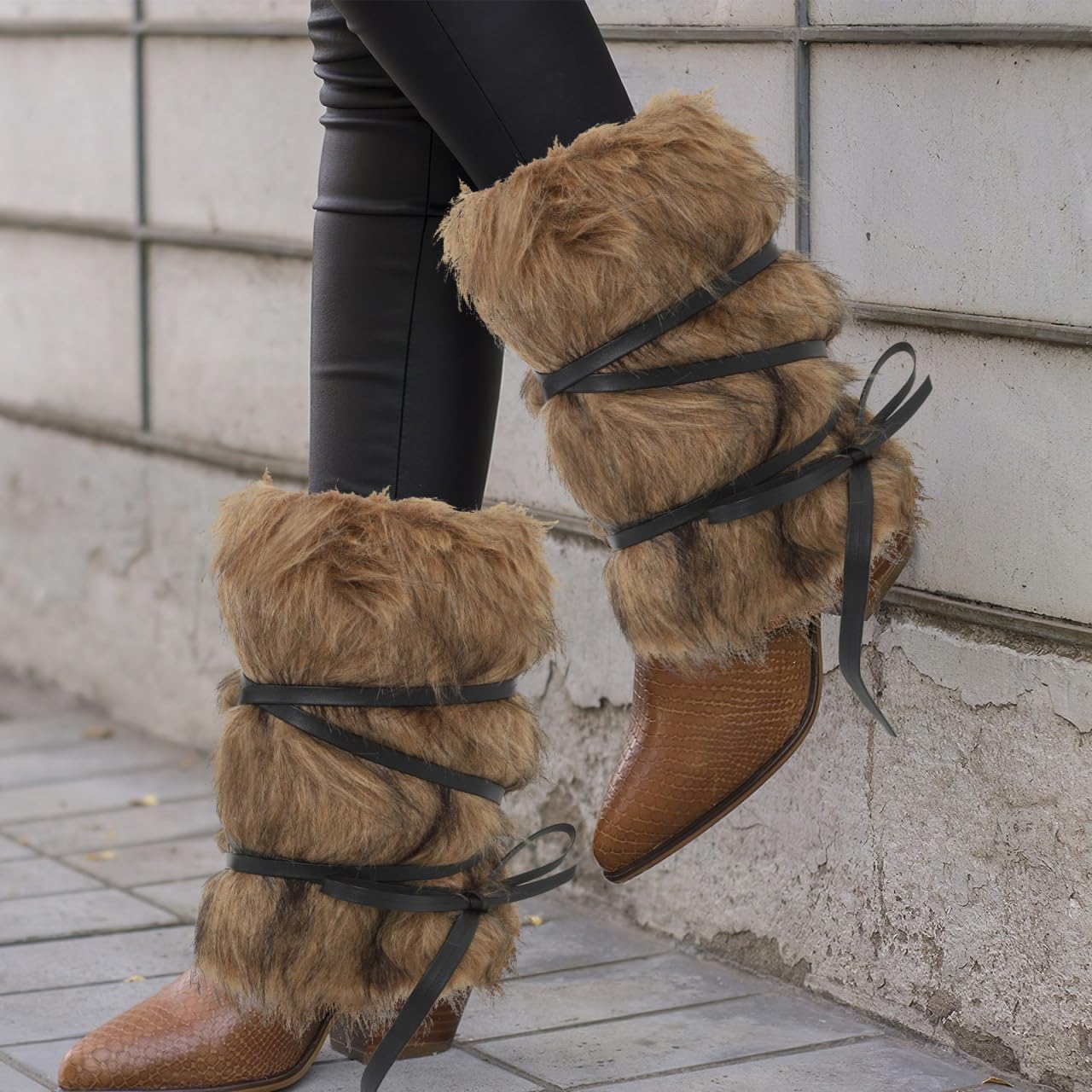 BESPORTBLE Ghette vichinghe con cinghie elastiche accessorio unisex per cosplay Halloween e feste medievali copri gambe