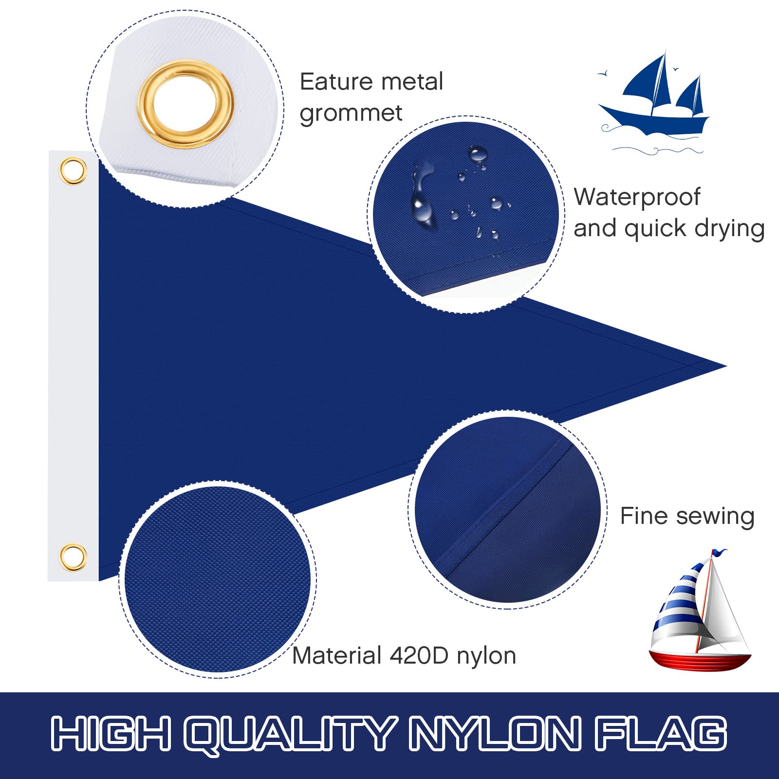 Baby On Board Bootsflagge – 30,5 X 45,7 Cm, Wetterfestes Nylon, Für Mast Oder Reling