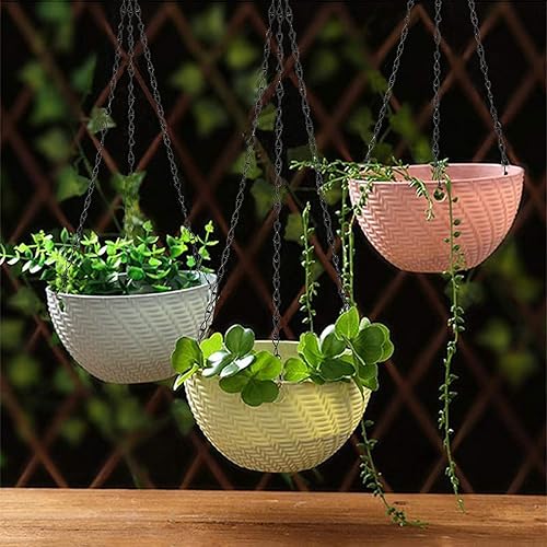 Miniatura 3 de Cadena colgante y ganchos giratorios, 3 cadenas colgantes de 3 puntos, 4 cadenas rectas, 8 ganchos giratorios para colgar plantas, macetas, cestas y