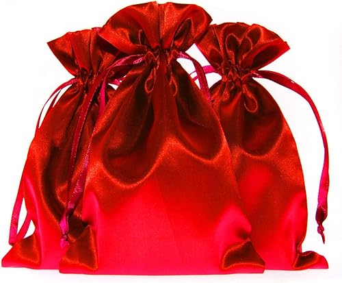 Miniatura 1 de Bolsas de regalo de satén azul bebé de 4 x 6 pulgadas, bolsas de joyería, bolsas de cordón para recuerdos de boda, bolsas de regalo de Navidad para