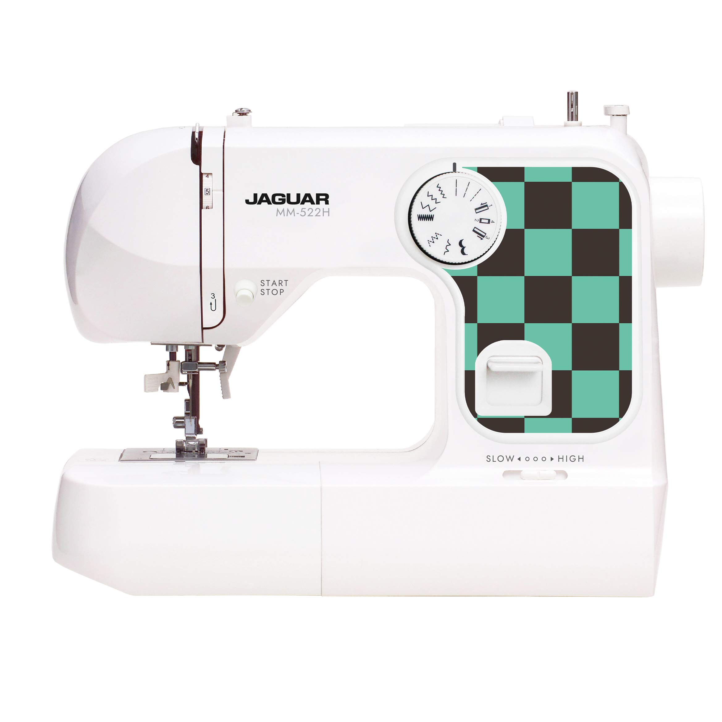 JAGUAR 電子ミシン MM-522H 初心者向け コンパクト 軽量 簡単操作 (ホワイト) Amazon | JAGUAR 電子ミシン MM-522H 初心者向け コンパクト 軽量 簡単