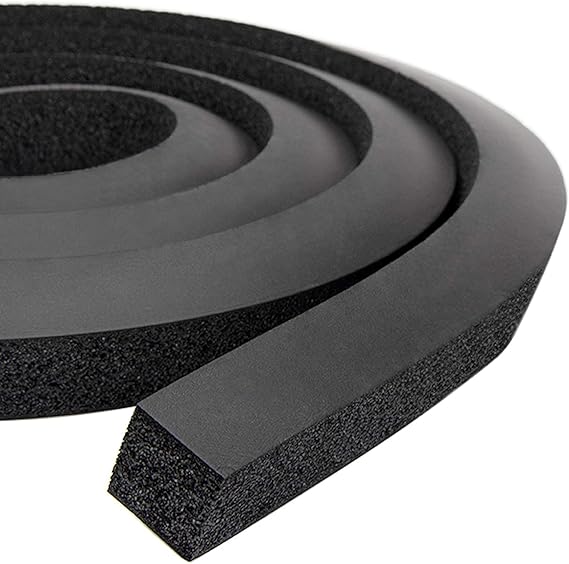 13Ft NBR+PVC Air Conditioner Foam Seal Insulating Strip 2 Roll 1 x 1