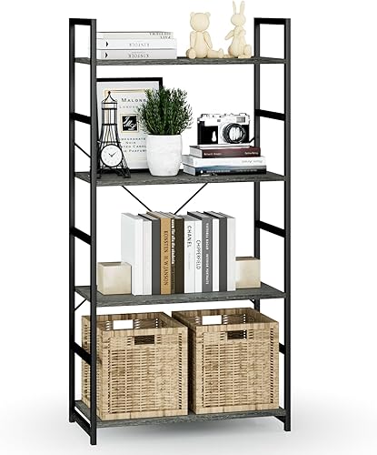 Miniatura 87 de NUMENN Estantería delgada de 3 niveles, estantería organizadora de almacenamiento, estante moderno para dormitorio, sala de estar y oficina en casa,