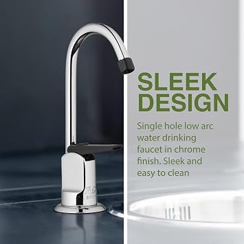 Homewerks 1-Handle Low-Arc Drinking Water Faucet, Chrome, Lead-Free