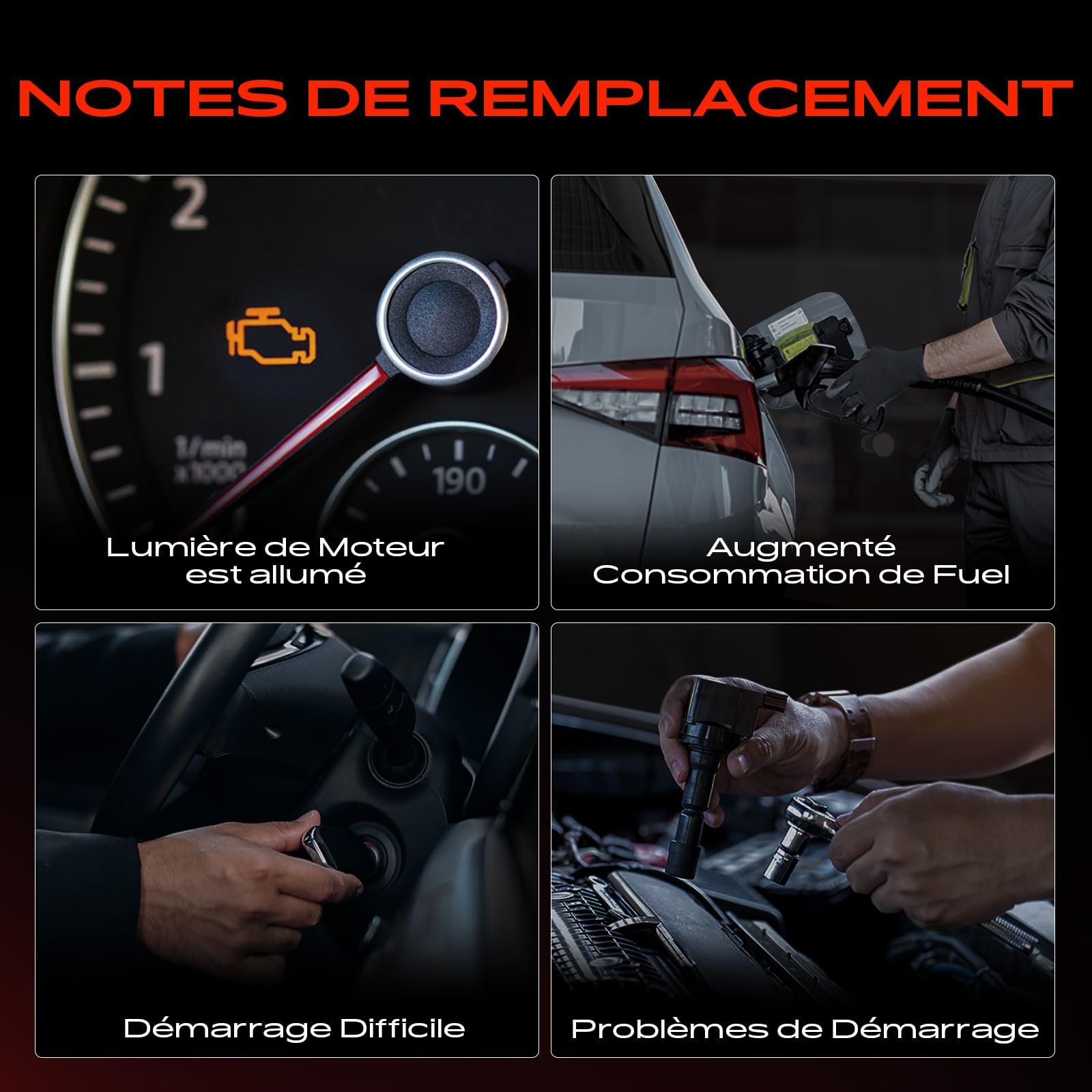 Frankberg Module d'allumage à bobine 1208021 | Compatible avec: Corsa D S07, Astra G Caravane T98, Astra H GTC A04, Astra H Twintop A04, Insignia A Sports Tourer G09
