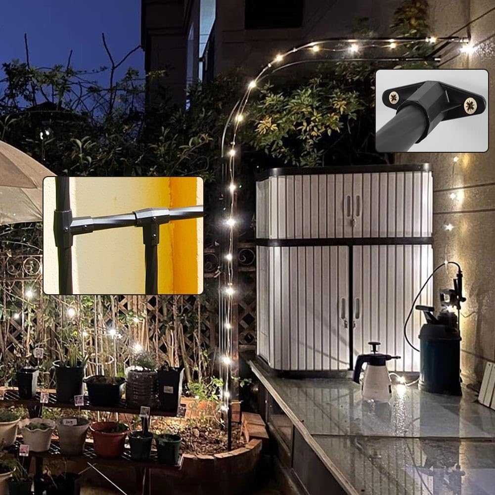 Half Sided Garden Arch Metal Rose Arbor Trellis Support Archway for Climbing Plants Outdoor Garden Arbor Arch for Rose Vine Vegetable Fruit(24 in x 94.5in)