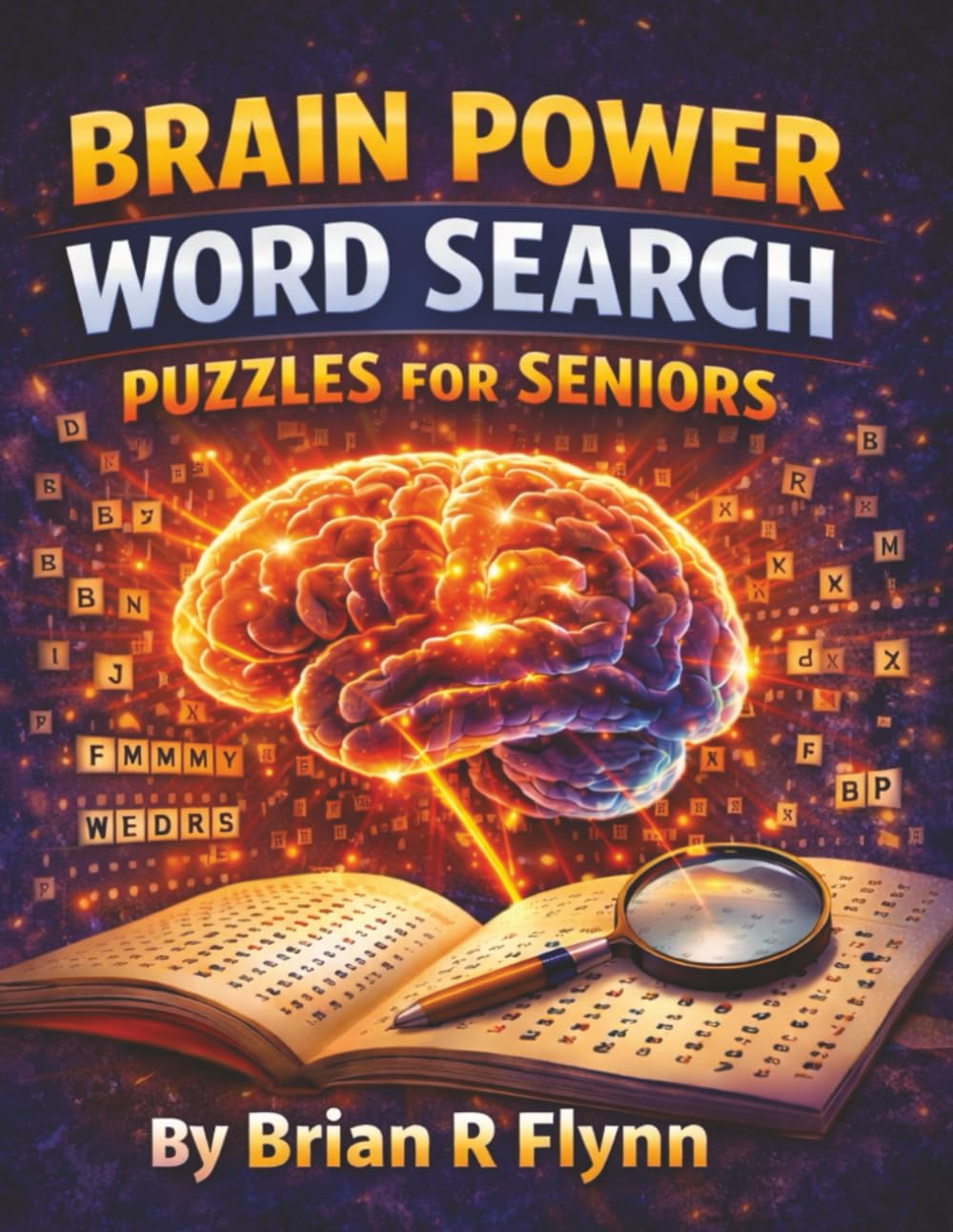 BRAIN POWER WORD SEARCH PUZZLES FOR SENIORS: LARGE PRINT EASEY TO READ 100 PUZZLES EACH WITH 20 WORDS 2000 UNIQUE WORDS LOTS OF BRAIN POWER FOR SENIORS
