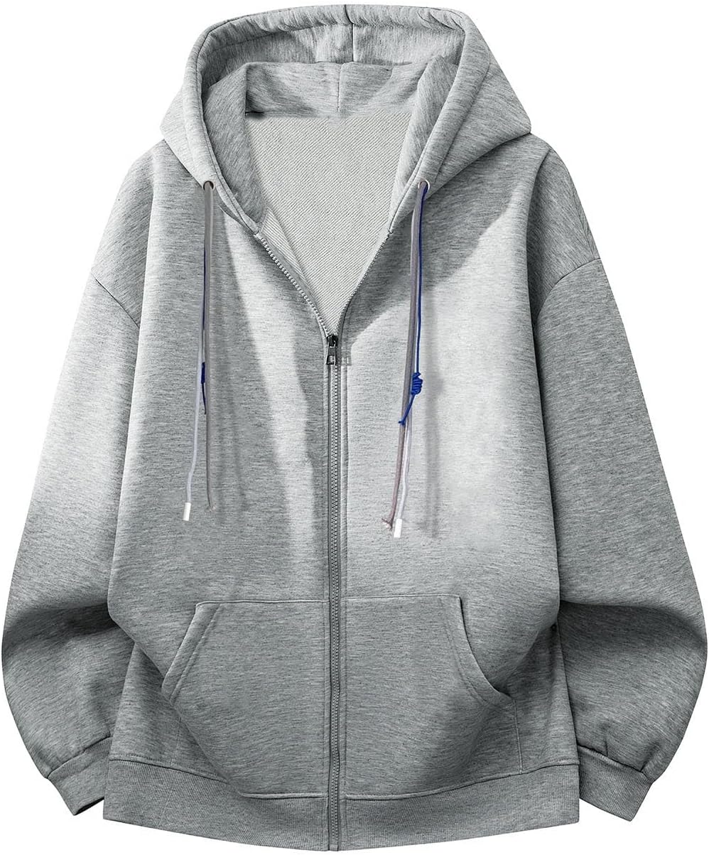 HSQIBAOER Men's Hooded Jacket Sporty Casual Stretch Fit Running Top Sweatshirt Coats For Men