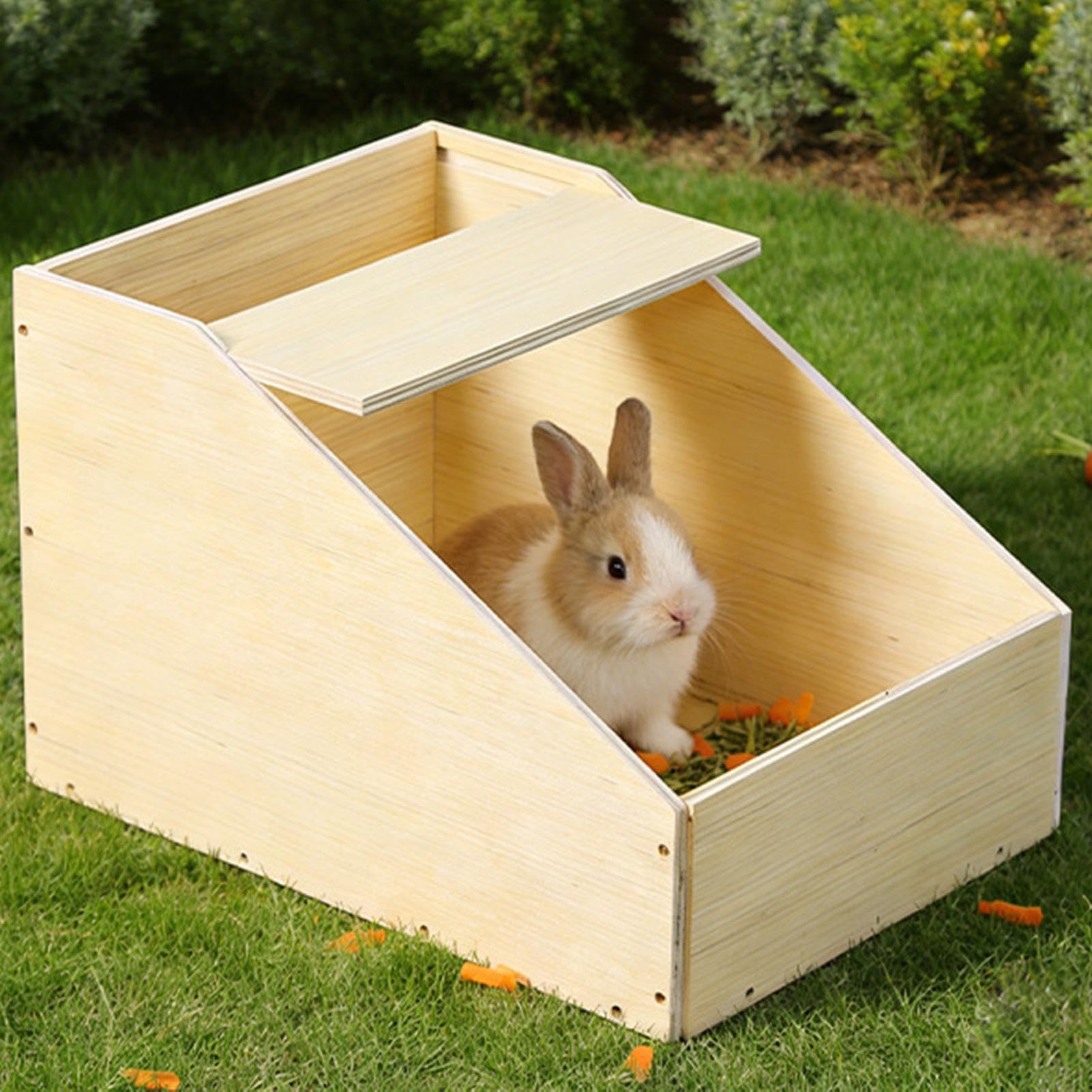 Casetta Per Conigli Habitat Di Nidificazione In Legno Per Piccoli Animali | Gabbietta Coniglietti Per Anatre, Galline, Piccoli Animali Domestici, Furetti, Cincillà, Gerbilli