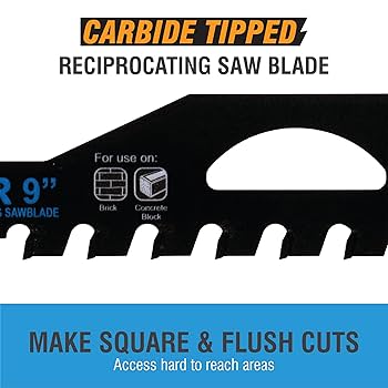 Spyder 200209 Masonry Reciprocating Saw Blade,Black - Amazon.com