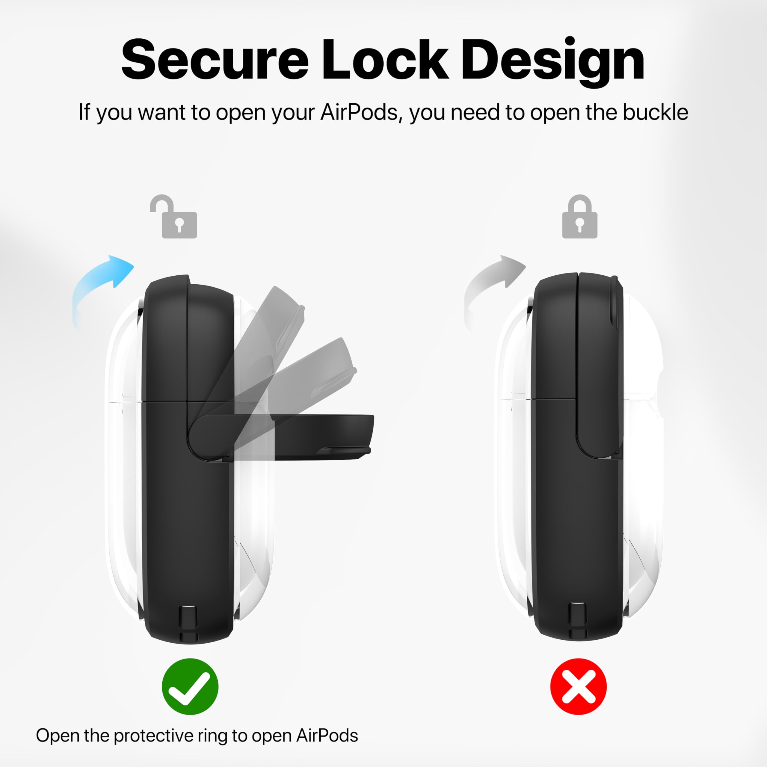 Valkit Compatible AirPods 4 Case Cover, Soft TPU Airpods 4th Generation Case with Cleaner Kit, Shockproof Protective Case with Keychain for Apple AirPods 4 Gen Cases for Women Men(Black Clear)