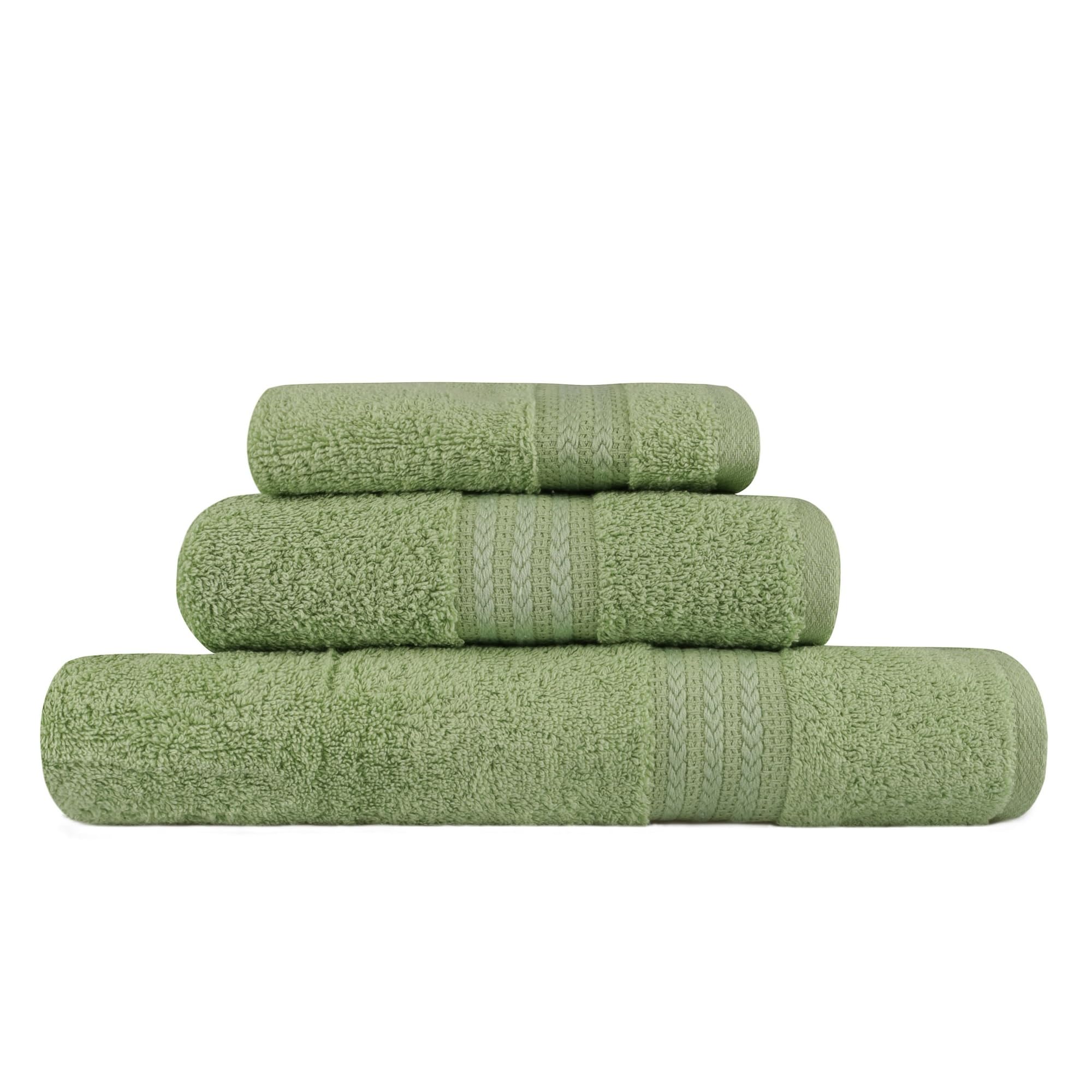 Set asciugamani (3 pezzi) verde