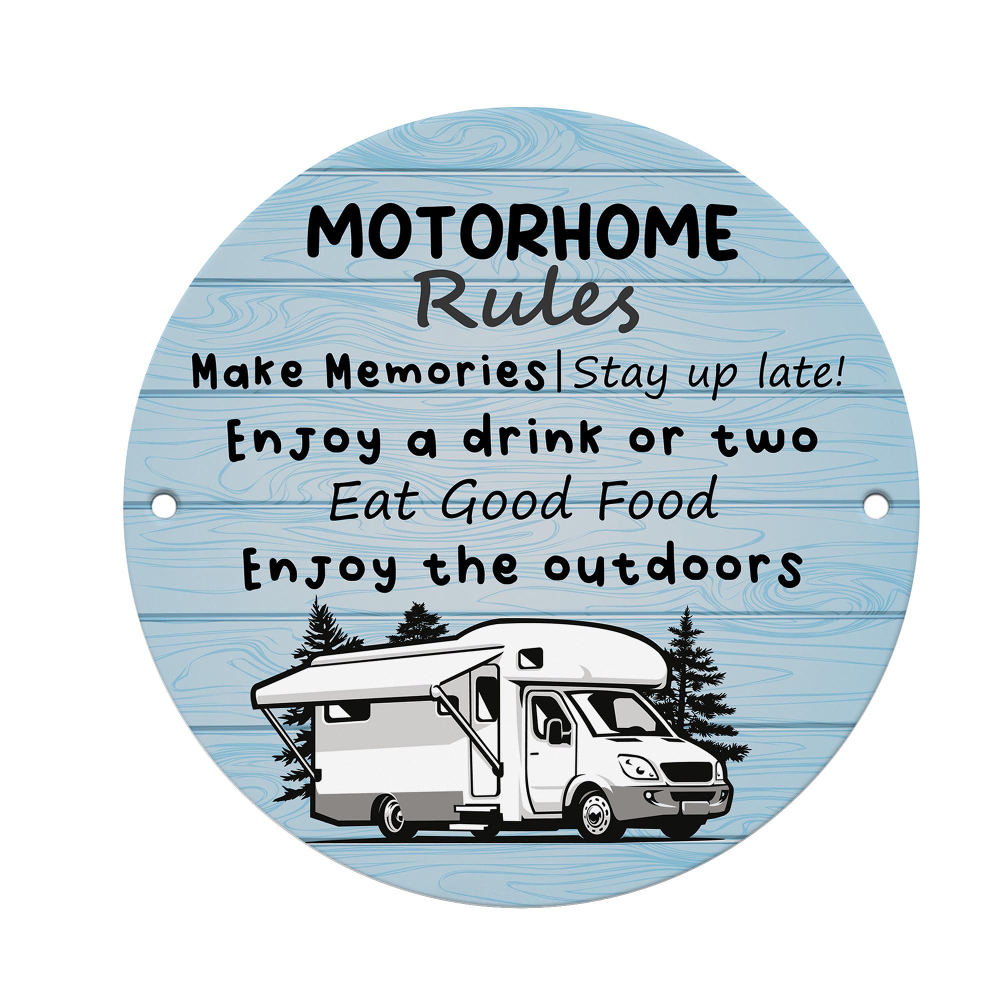 Red Ocean Motorhome Rules Sign Hanging Acrylic Wall Door Sign Caravan Sign Friendship Gift For Him Her Motorhome Decor CampervanPlaque
