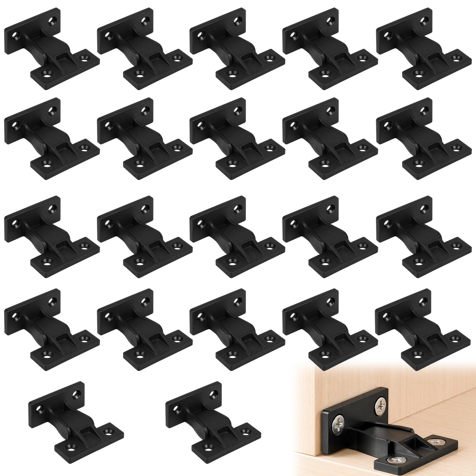22 Pack Plinth Clips Kickboard Clips Kitchen Plinth Clips Clips for Kitchen Cabinet Baseboard Panel Fixing Installation Suitable for Kitchen Closet Shelves
