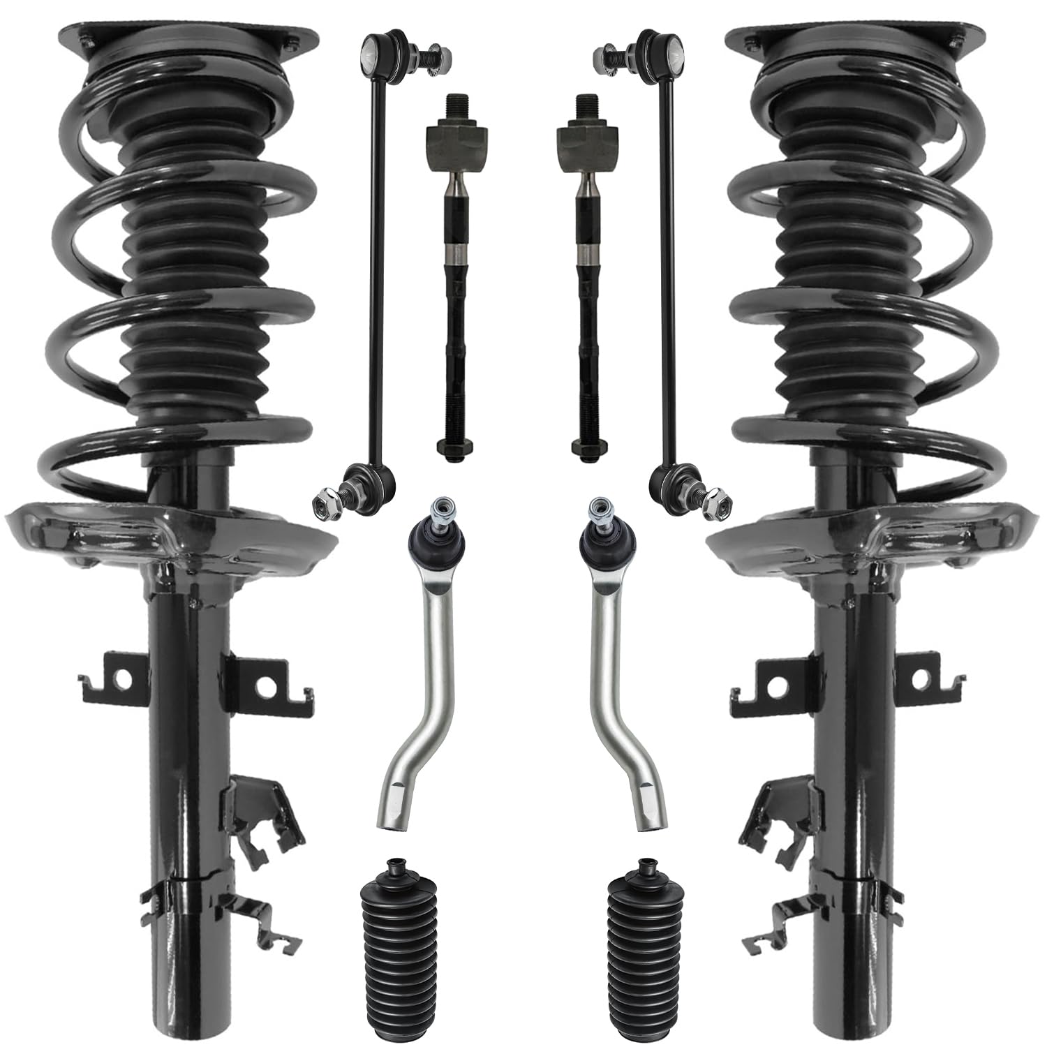 Detroit Axle - 10pc Front Struts Suspension Kit for 2014-2020 Nissan Rogue