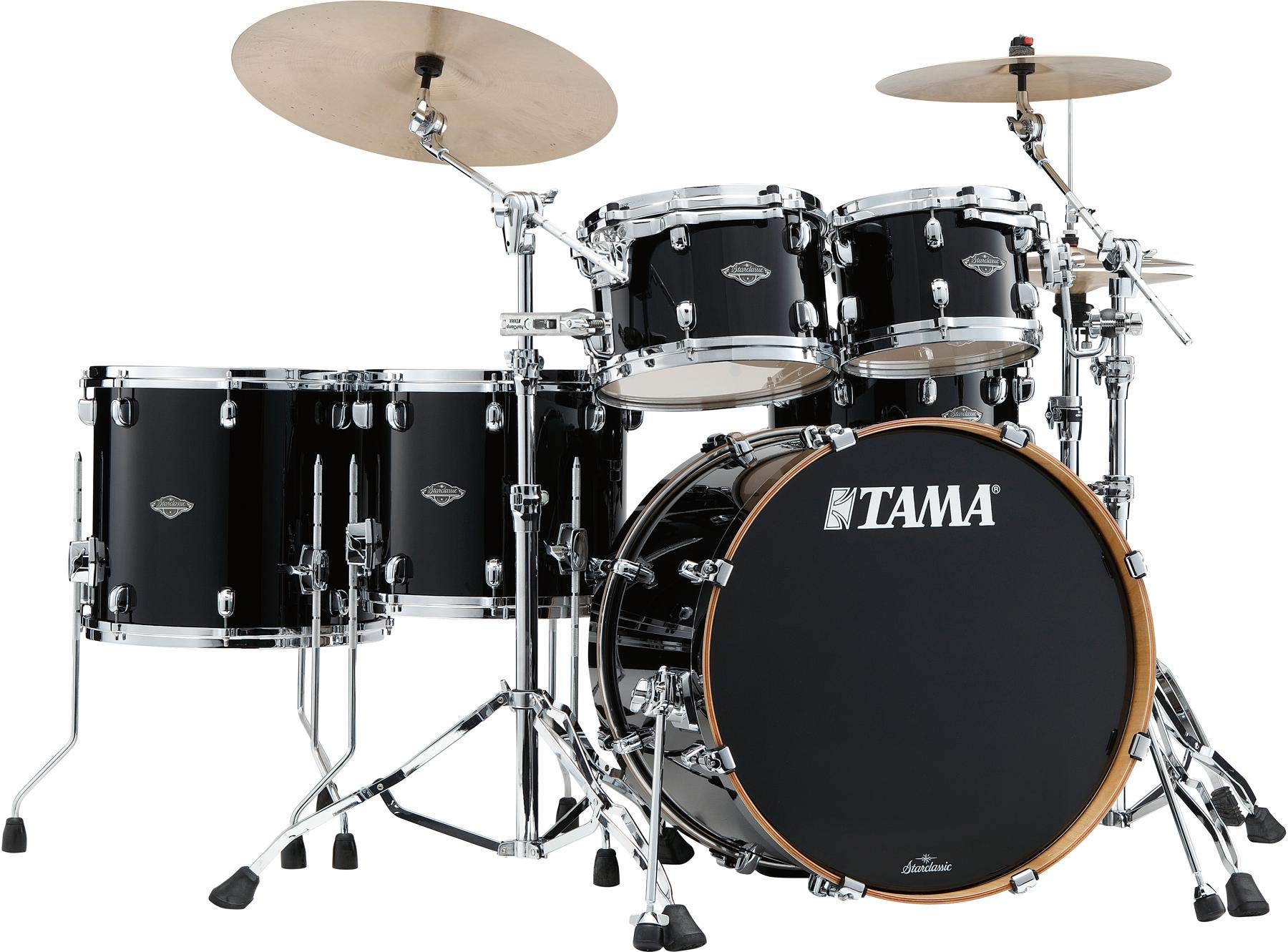 Tama MBS52RZS-PBK Starclassic Performer Piano Black 5-Piece Shell Set
