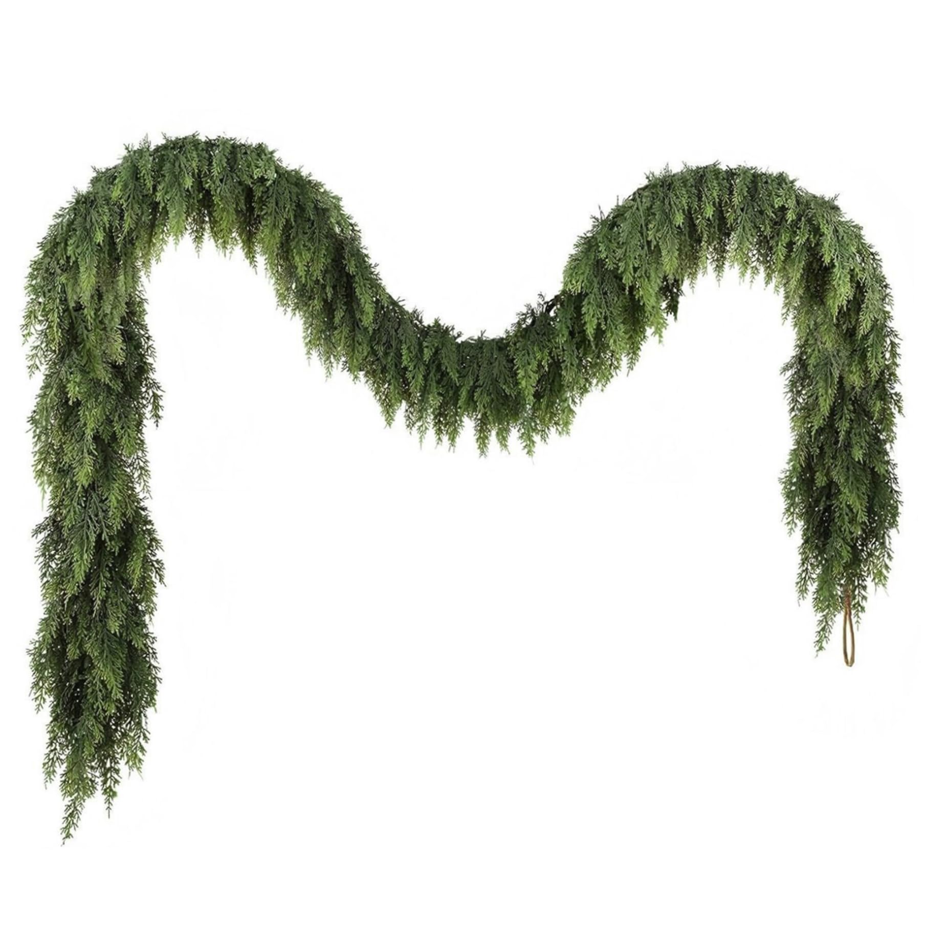 Guirlande noël au toucher réel imitation cèdre parfait