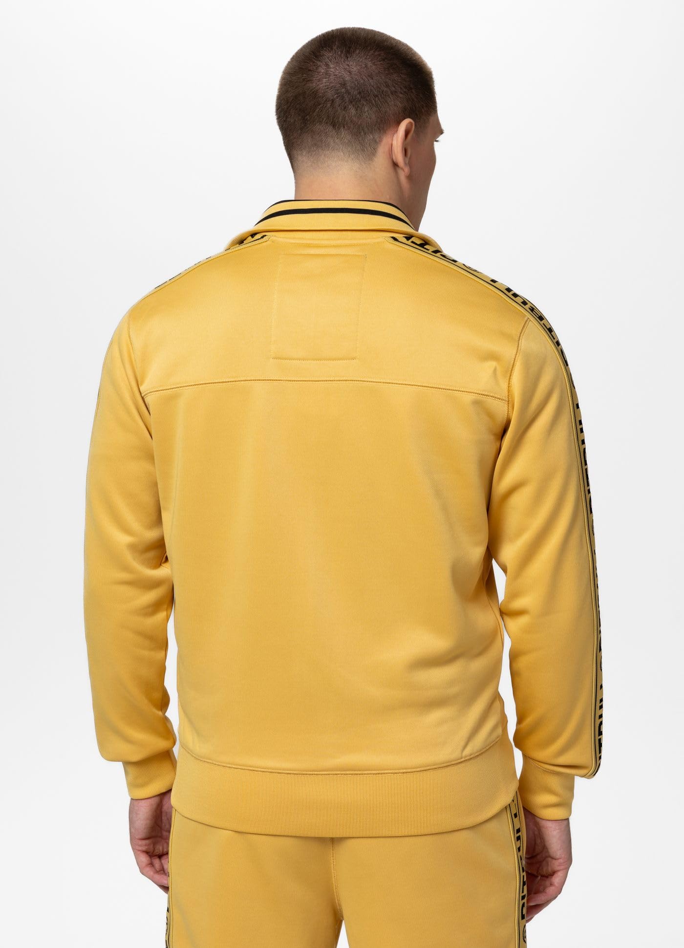 Pitbull - Męski sweter, bluza męska z logo Oldschool Tape Logo, sweter męski, normalny sportowy krój, wygodne bluzy dla mężczyzn, tkanina poliestrowa męska